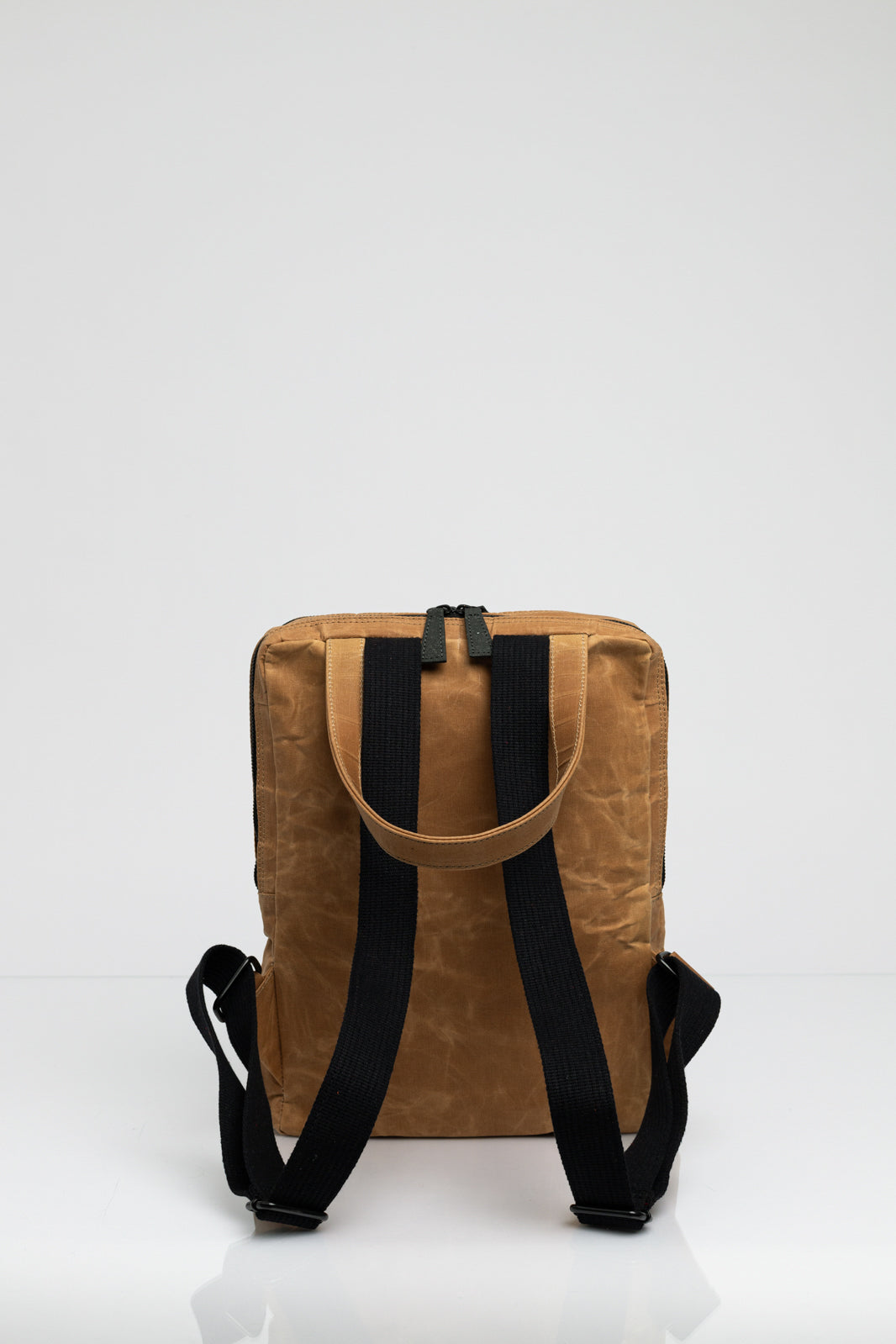 Holborn brown vintage beeswaxed cotton backpack