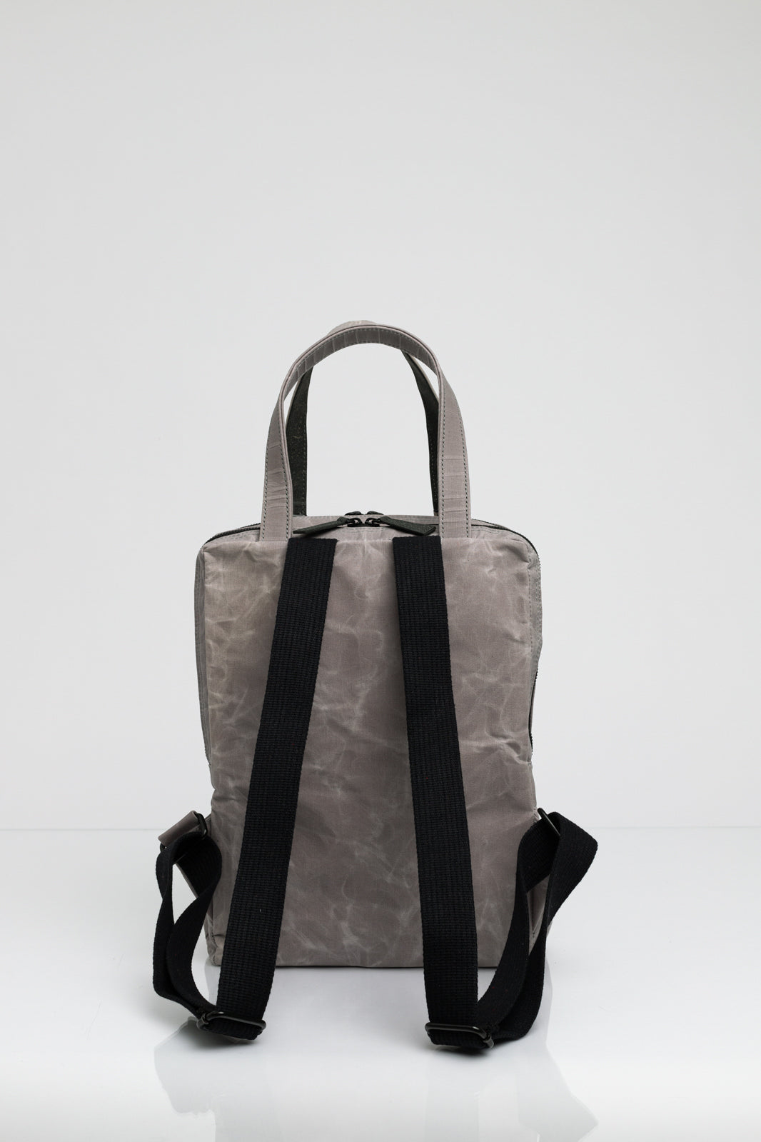 Holborn grey vintage beeswaxed cotton backpack