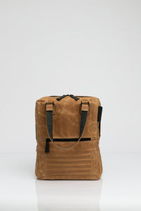 Holborn brown vintage beeswaxed cotton backpack