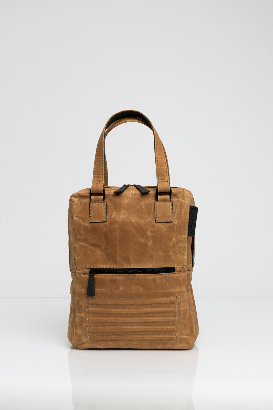 Holborn brown vintage beeswaxed cotton backpack