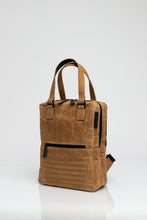 Holborn brown vintage beeswaxed cotton backpack
