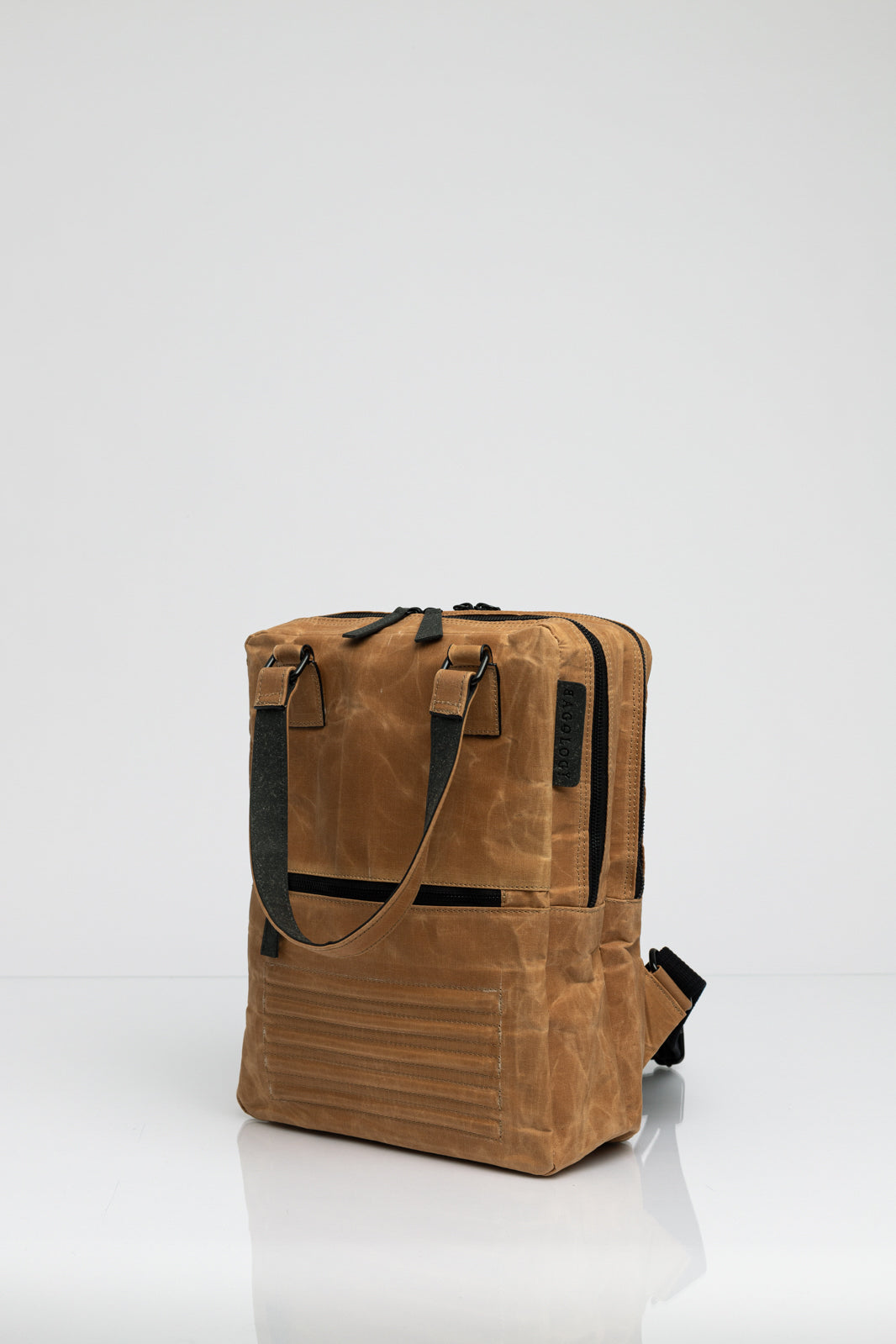 Holborn brown vintage beeswaxed cotton backpack