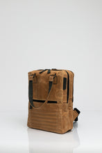Holborn brown vintage beeswaxed cotton backpack