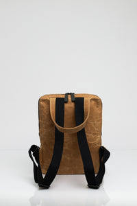 Holborn brown vintage beeswaxed cotton backpack