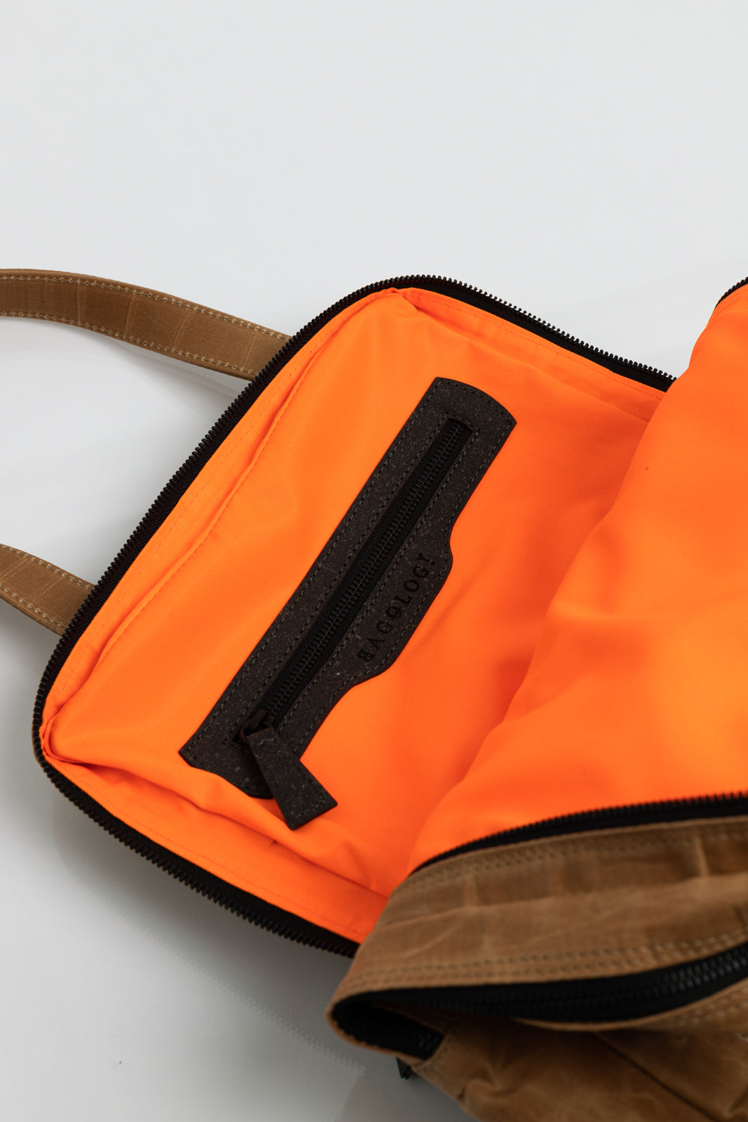 Holborn brown vintage beeswaxed cotton backpack