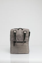 Holborn grey vintage beeswaxed cotton backpack