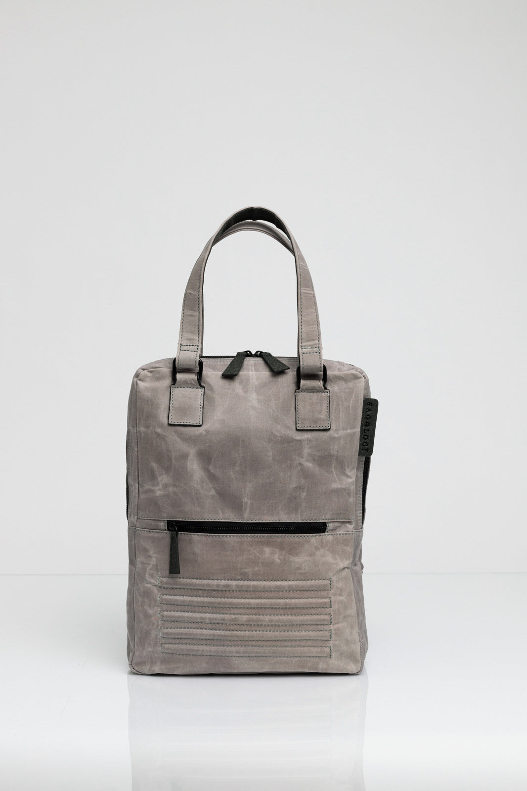 Holborn grey vintage beeswaxed cotton backpack