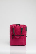 Holborn pink vintage beeswaxed cotton backpack