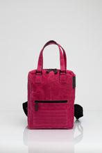 Holborn pink vintage beeswaxed cotton backpack