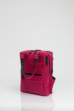 Holborn pink vintage beeswaxed cotton backpack