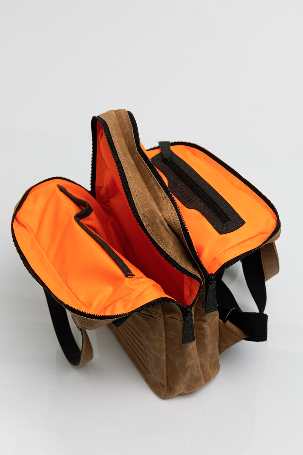 Holborn brown vintage beeswaxed cotton backpack
