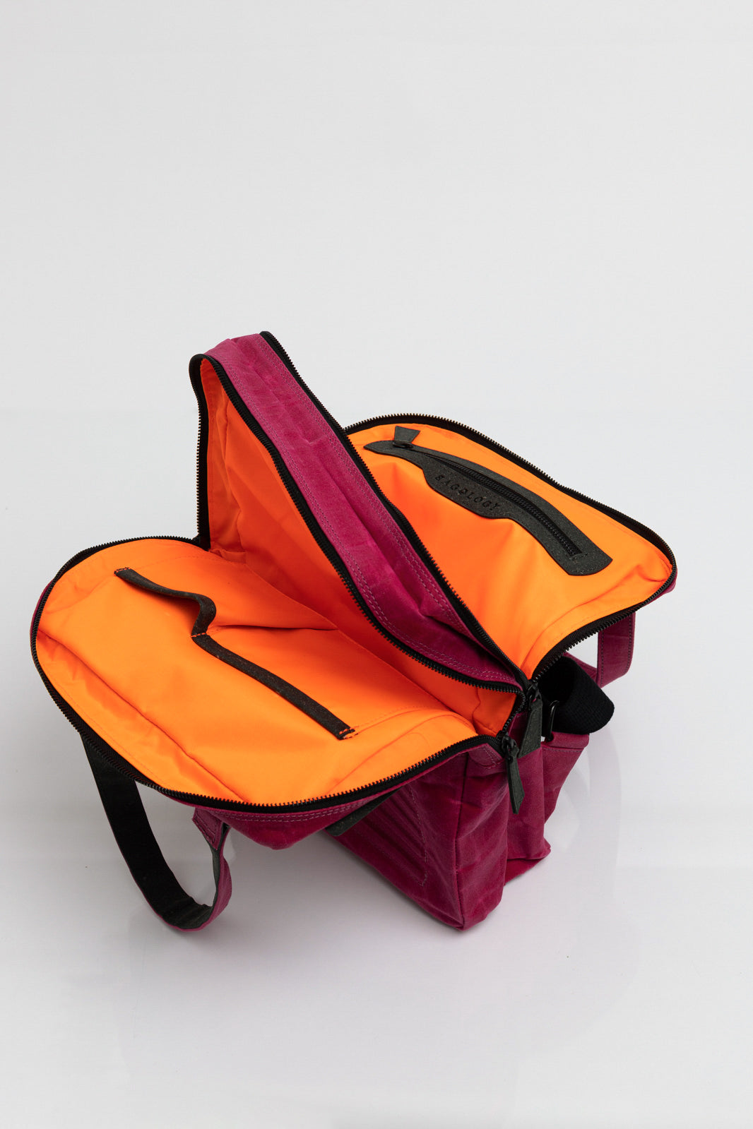 Holborn pink vintage beeswaxed cotton backpack