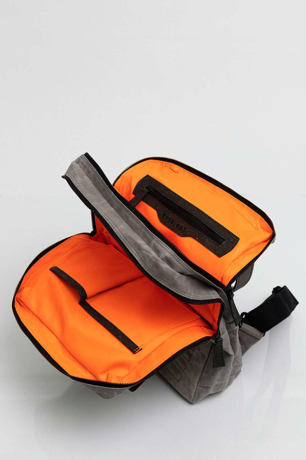 Holborn grey vintage beeswaxed cotton backpack