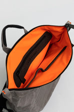 Brockley grey vintage beeswaxed cotton backpack