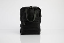 Holborn vintage black heavy waxed cotton backpack
