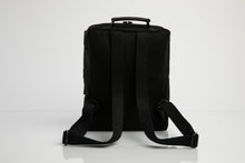 Blackfriars grey recycled leather and cotton backpack