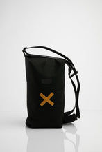 Vauxhall black waxed cotton shoulder bag