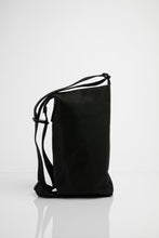 Vauxhall black waxed cotton shoulder bag