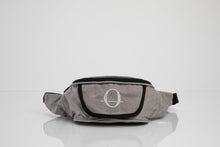 Deptford grey beeswaxed cotton bum bag with grey logo