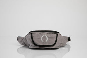 Deptford grey beeswaxed cotton bum bag with grey logo