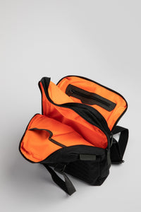 Holborn vintage black heavy waxed cotton backpack