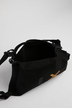 Vauxhall black waxed cotton shoulder bag