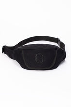 Deptford black cotton bum bag with black logo