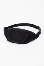 Deptford black cotton bum bag with black logo