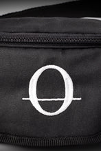 Deptford black cotton bum bag with white logo