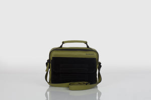 Olive green real leather stylish shoulder bag handbag - Bagology