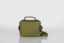 Olive green real leather stylish shoulder bag handbag - Bagology
