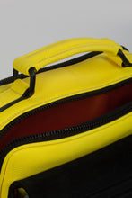 Bright yellow real leather stylish shoulder bag handbag - Bagology