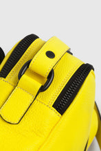 Bright yellow real leather stylish shoulder bag handbag - Bagology