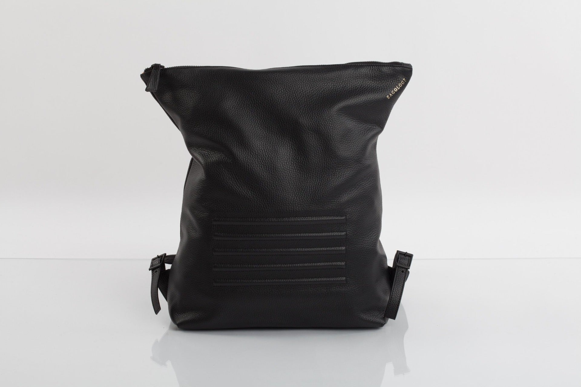 Leather urban unisex backpack - Brockley – BAGOLOGY