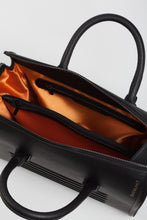 Black real leather stylish shoulder bag satchel - Bagology