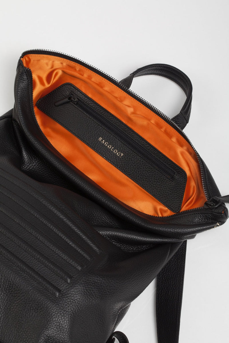 Leather urban unisex backpack - Brockley – BAGOLOGY
