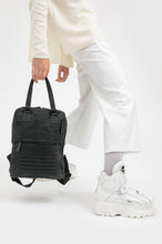 Holborn vintage black heavy waxed cotton backpack