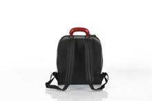 Brixton black leather unisex backpack